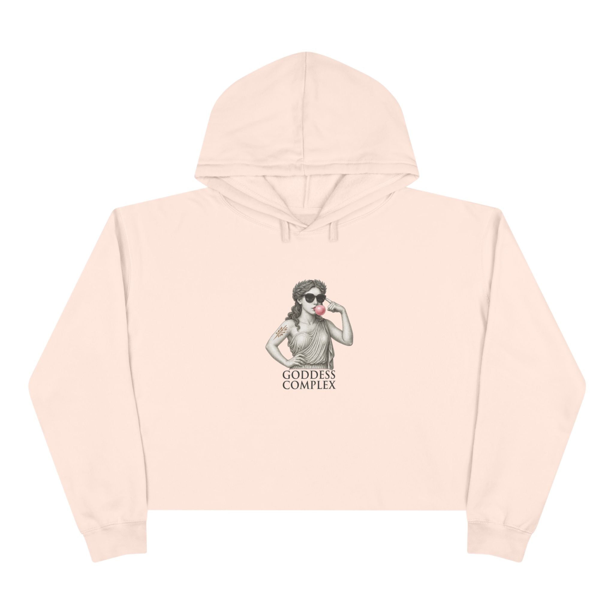 Goddess Complex — Roman Statue Crop Hoodie
