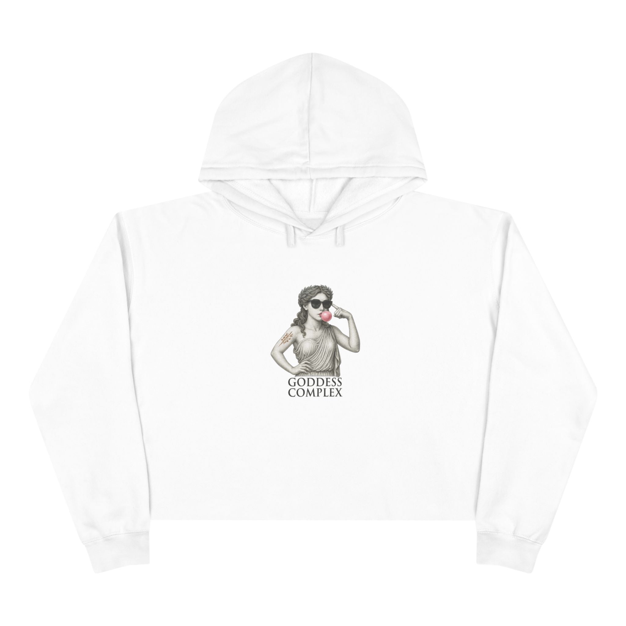 Goddess Complex — Roman Statue Crop Hoodie