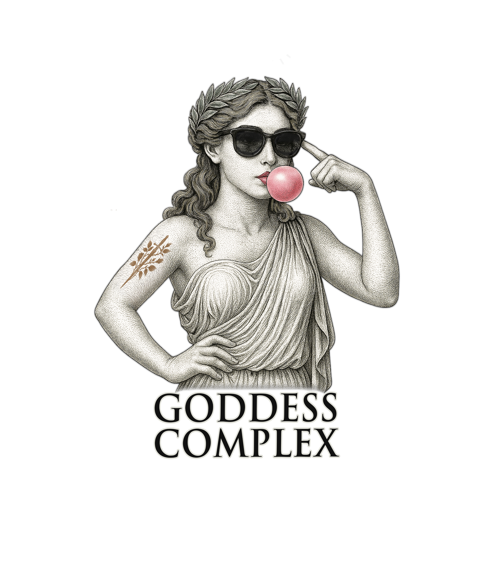 Goddess Complex — Roman Statue Crew Neck Tee