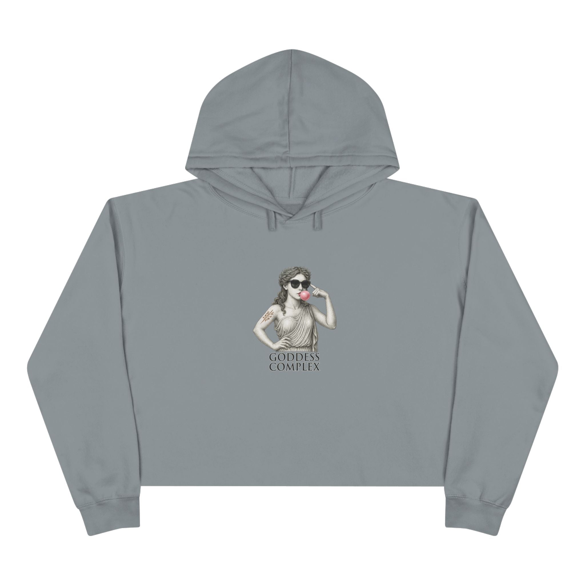 Goddess Complex  — Roman Statue Crop Hoodie