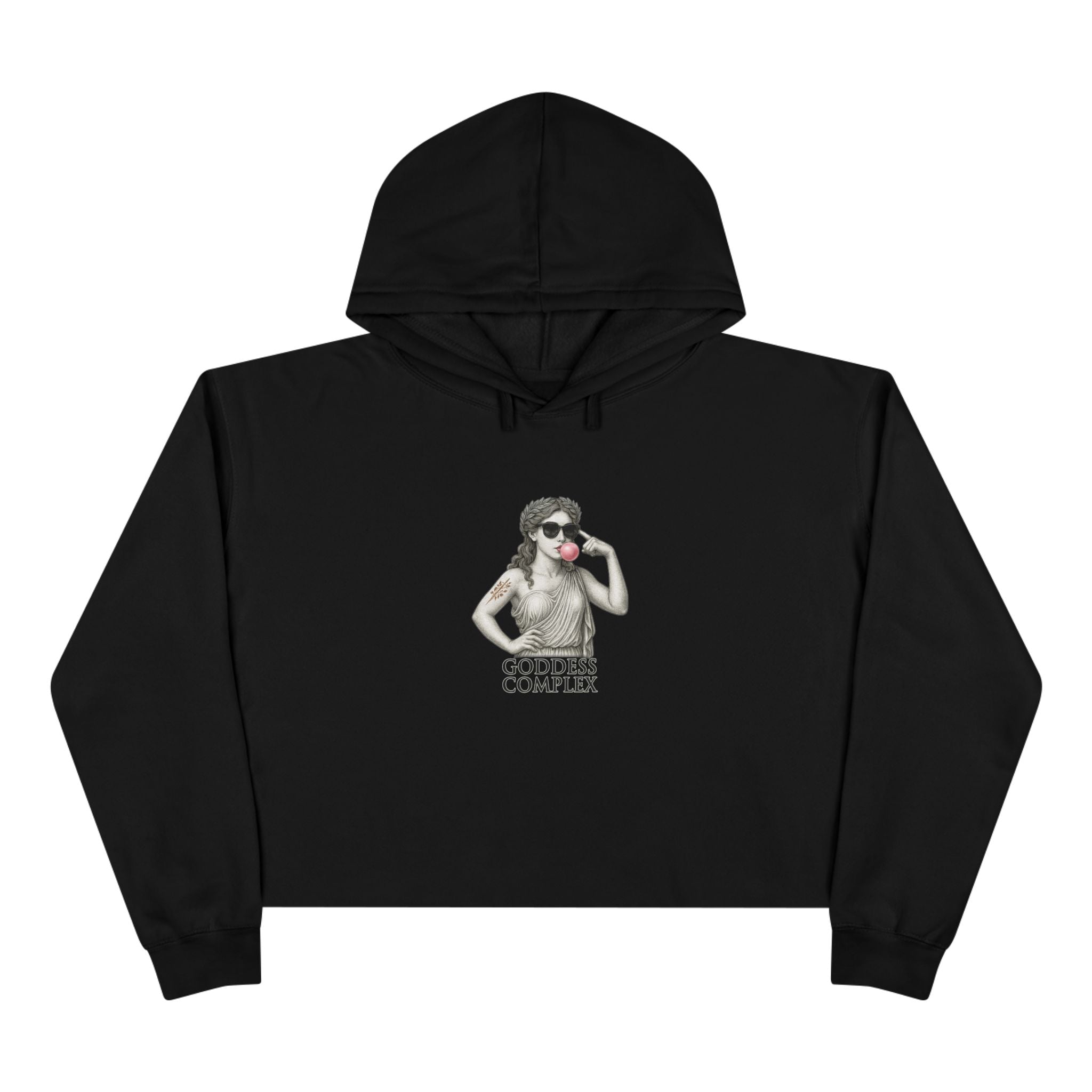 Goddess Complex  — Roman Statue Crop Hoodie